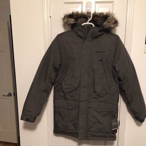 NWT Eddie Bauer Men's Superior Down Jacket - Medium Tall - Gray
